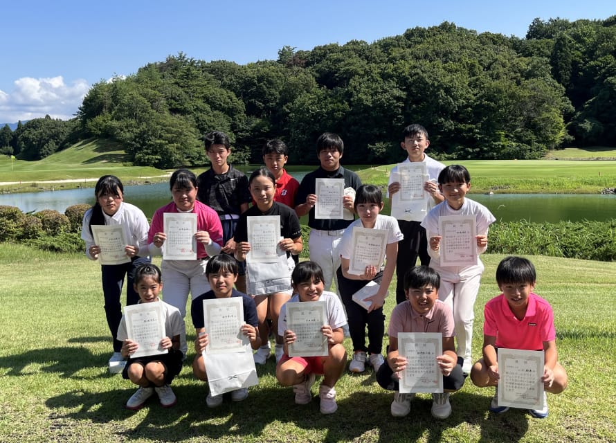 ジュニアチャレンジゴルフ大会の様子