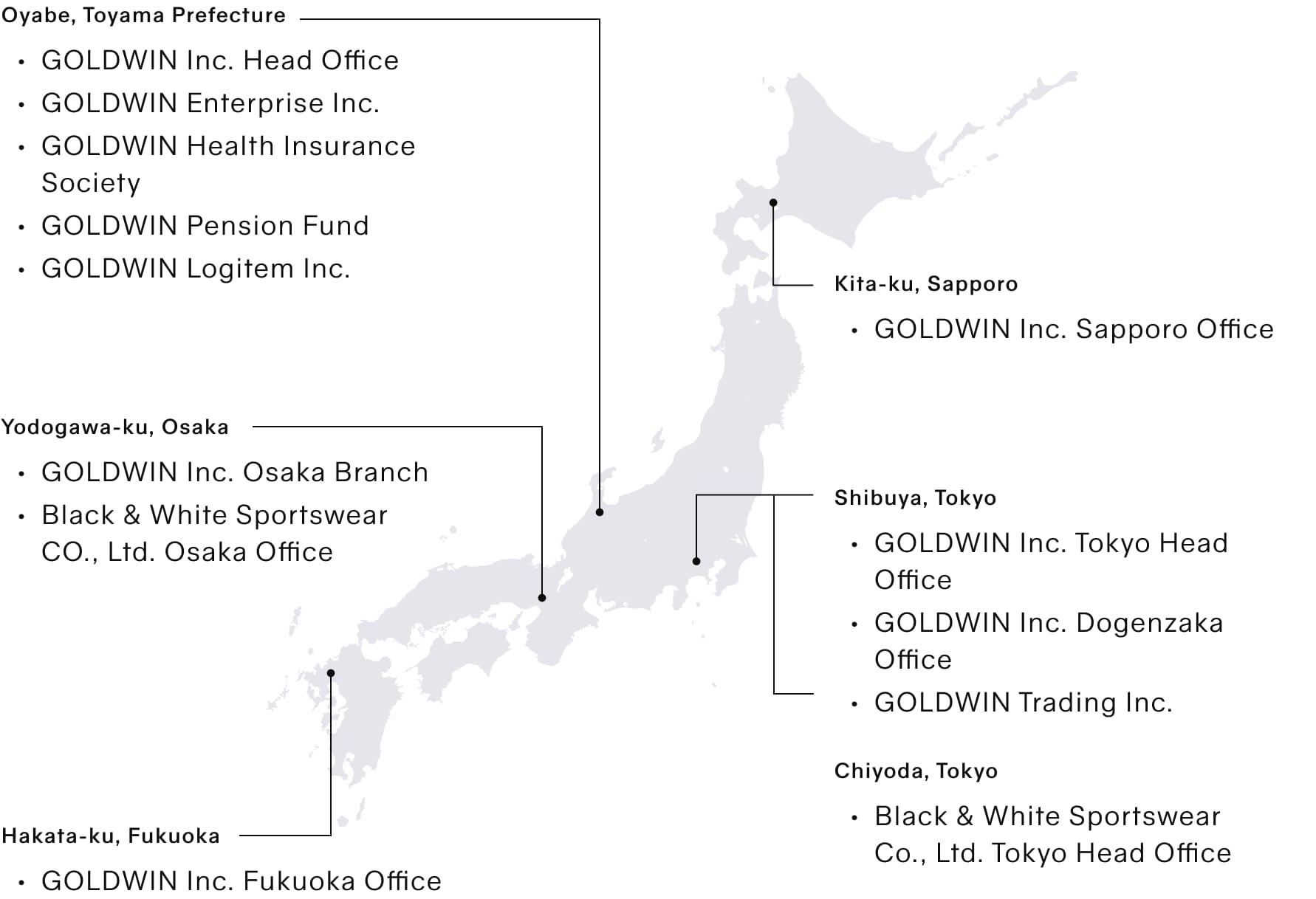 Map of Japan