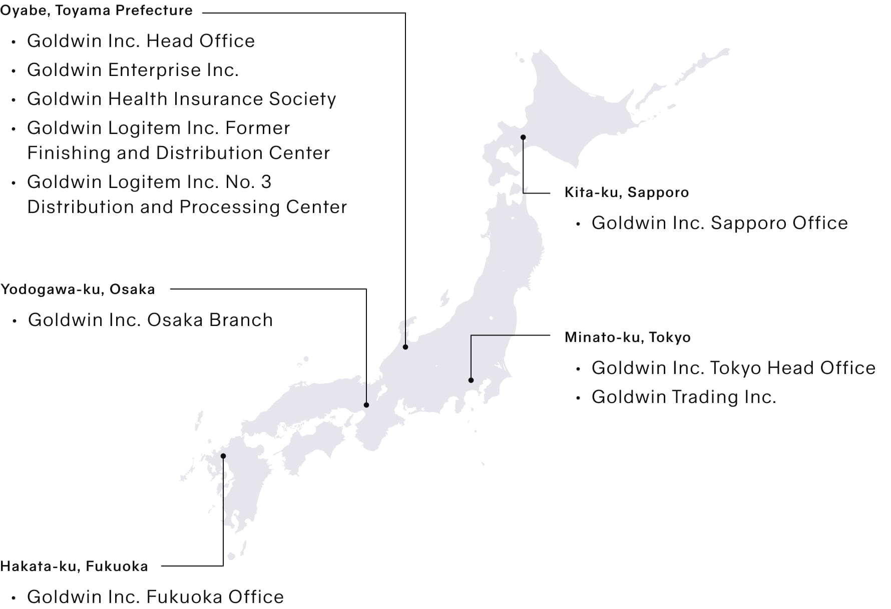 Map of Japan